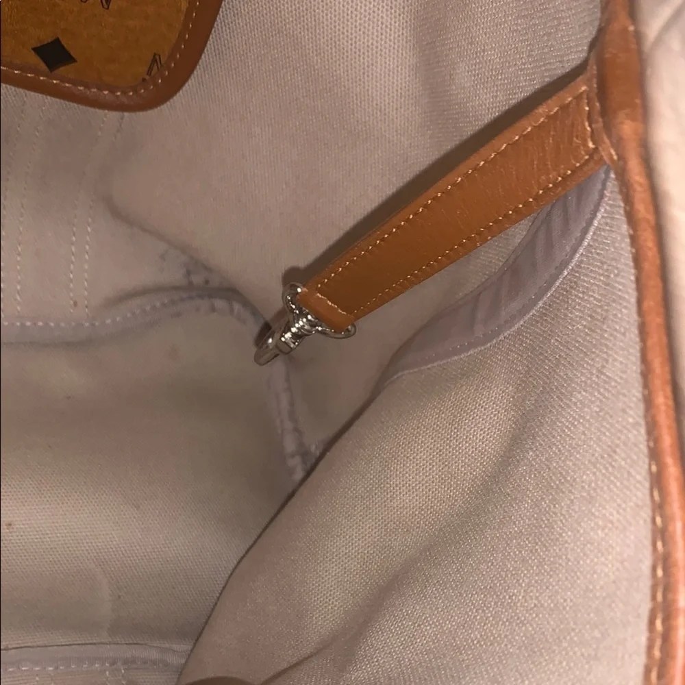 MCM Brown Monogrammed Leather Tote EUC Authentic